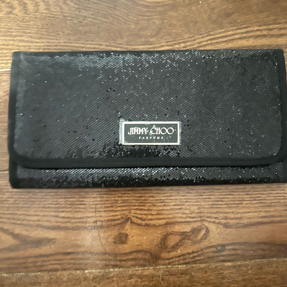 Jimmy Choo Black makeup bag for brushes